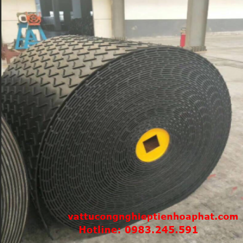 Băng tải cao su gai V giá rẻ - Cty Tiến Hoà Phát