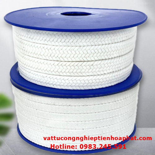 Dây bện tết chèn teflon vuông 3, 4, 6, 8, 10, 12, 16, 18, 20 đến 25.4 mm