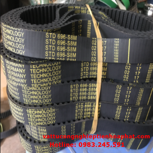 Dây Curoa Răng STD 696 S8M , Dây đai Răng STD 696 S8M