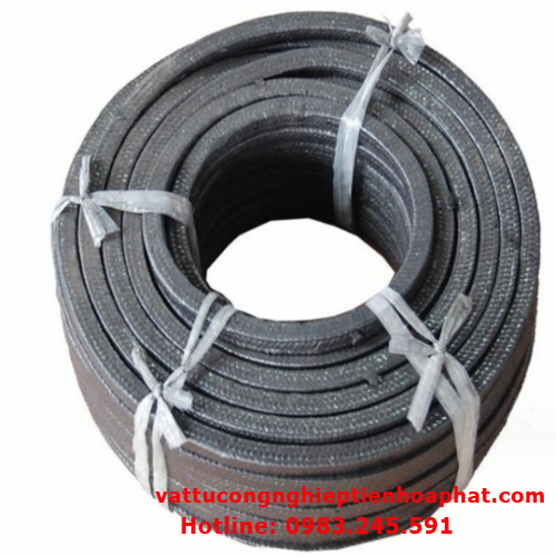 Dây tết chèn Graphite – Than chì vuông 4×4, 6×6, 8×8, 10×10, 12×12, 14×14, 16×16, 18×18, 20×20 đến 30×30 mm