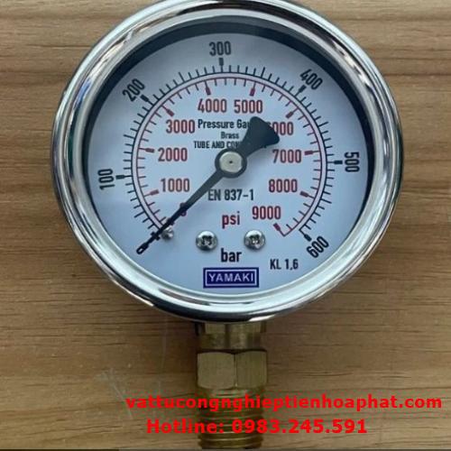 Đồng hồ áp Yamaki 0-600bar