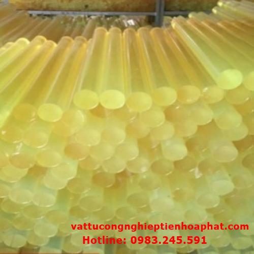 Nhựa PU cây D20 – phi 20 (20x1000mm) - Cây nhựa PU tròn đặc màu vàng phi 20