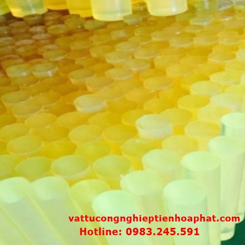 Nhựa PU cây D50 – phi 50 (50x1000mm) - Cây nhựa PU tròn đặc màu vàng phi 50
