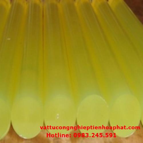 Nhựa PU cây D55 – phi 55 (55x1000mm) - Cây nhựa PU tròn đặc màu vàng phi 55