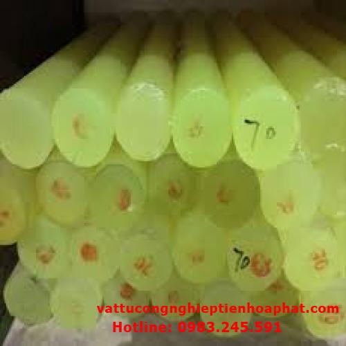 Nhựa PU cây D65 – phi 65 (65x1000mm) - Cây nhựa PU tròn đặc màu vàng phi 65