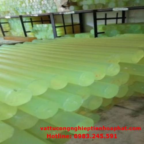 Nhựa PU cây D70 – phi 70 (70x1000mm) - Cây nhựa PU tròn đặc màu vàng phi 70