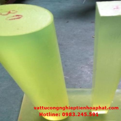 Nhựa PU cây D80 – phi 80 (80x1000mm) - Cây nhựa PU tròn đặc màu vàng phi 80