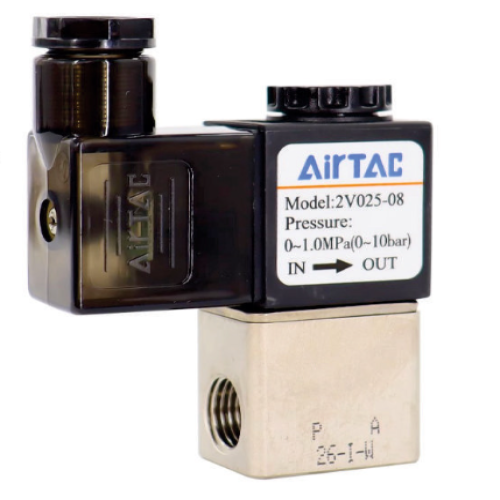 Van Điện Từ Khí Nén 2 Cửa 2 Vị Trí AirTac 2V025-08